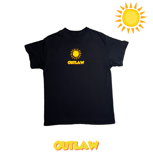 "SUN" BLACK OUTLAW TEE