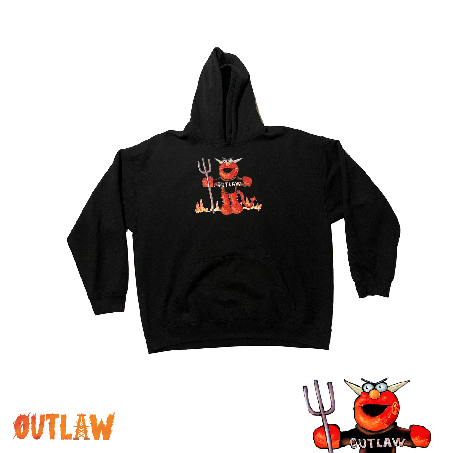 "KILL ELMO" BLACK HOODIE