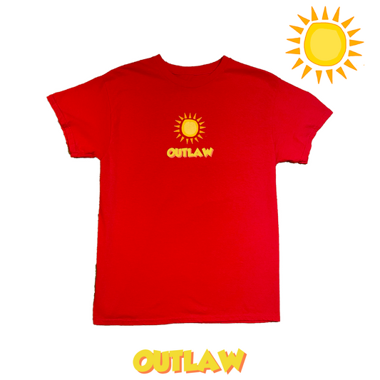 "SUN" RED OUTLAW TEE