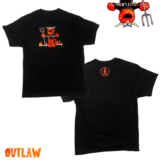 "KILL ELMO" BLACK OUTLAW TEE